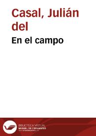 En el campo / Julián del Casal; Remedios Mataix (ed. lit.) | Biblioteca Virtual Miguel de Cervantes