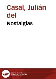 Nostalgias / Julián del Casal; Remedios Mataix (ed. lit.) | Biblioteca Virtual Miguel de Cervantes