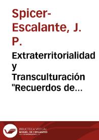 Extraterritorialidad y Transculturación "Recuerdos de un viaje" de Eduarda Mansilla  | Biblioteca Virtual Miguel de Cervantes