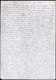 Carta de Francisco Rabal a Asunción Balaguer. Madrid, 1 de enero de 1950 | Biblioteca Virtual Miguel de Cervantes