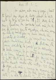 Carta de Francisco Rabal a Asunción Balaguer. Arcos, 28 de octubre de 1950 | Biblioteca Virtual Miguel de Cervantes