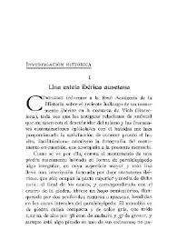 Una estela ibérica ausetana / Francisco Naval y Ayerbe | Biblioteca Virtual Miguel de Cervantes