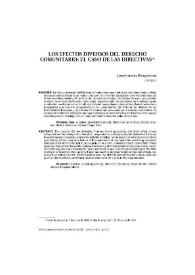 Los efectos diversos del Derecho comunitario : el caso de las directivas | Biblioteca Virtual Miguel de Cervantes