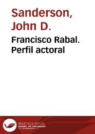 Francisco Rabal. Perfil actoral | Biblioteca Virtual Miguel de Cervantes