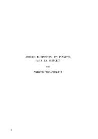 Arturo Rubinstein, un pianista para la Historia / Antonio Fernández-Cid | Biblioteca Virtual Miguel de Cervantes