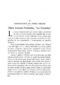 Comediantes de otros siglos. María Antonia Fernández, "La Caramba" / Narciso Díaz de Escovar | Biblioteca Virtual Miguel de Cervantes