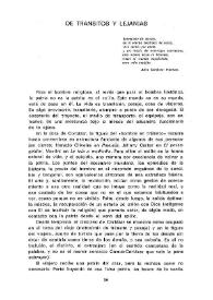 De tránsitos y lejanías / Blas Matamoro | Biblioteca Virtual Miguel de Cervantes