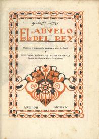 El abuelo del rey / Gabriel Miró | Biblioteca Virtual Miguel de Cervantes