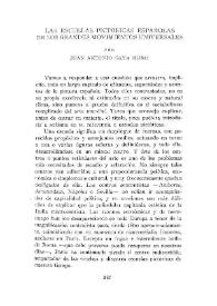 Las escuelas pictóricas españolas en los grandes movimientos universales / por Juan Antonio Gaya Nuño | Biblioteca Virtual Miguel de Cervantes