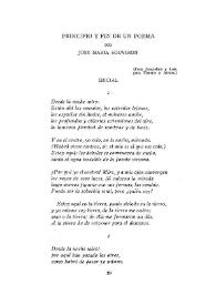 Principio y fin de un poema / por José María Souvirón | Biblioteca Virtual Miguel de Cervantes