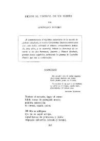 Desde el umbral de un sueño / por Leopoldo Panero | Biblioteca Virtual Miguel de Cervantes