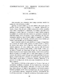 Configuración del primer humanismo occidental / por Miguel Espinosa | Biblioteca Virtual Miguel de Cervantes