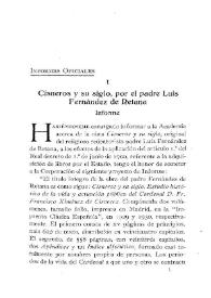 Cisneros y su siglo, por el padre Luis Fernández de Retana / El Conde de Cedillo | Biblioteca Virtual Miguel de Cervantes