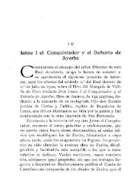 Jaime I el Conquistador y el Señorío de Ayerbe / El Marqués de Villaurrutia | Biblioteca Virtual Miguel de Cervantes