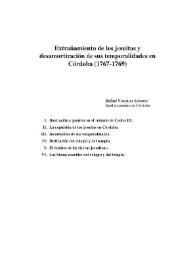 Extrañamiento de los jesuitas y desamortización de sus temporalidades en Córdoba (1767-1769) / Rafael Vázquez Lesmes | Biblioteca Virtual Miguel de Cervantes