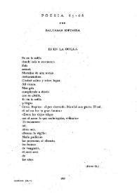 Poesía 67-68 / por Baltasar Espinosa | Biblioteca Virtual Miguel de Cervantes