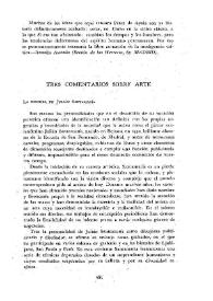 Tres comentarios sobre Arte / Raúl Chávarri | Biblioteca Virtual Miguel de Cervantes