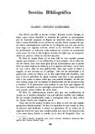 Clarín, crítico literario / Marina Mayoral | Biblioteca Virtual Miguel de Cervantes