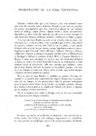 Presentación de "La casa encendida" / Pablo Antonio Cuadra | Biblioteca Virtual Miguel de Cervantes