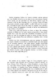 Luis y Cronos / Fernando Quiñones | Biblioteca Virtual Miguel de Cervantes