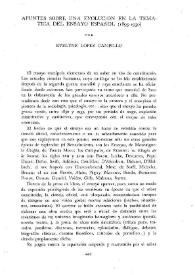 Apuntes sobre una evolución en la temática del ensayo español (1895-1930) / por Evelyne López Campillo | Biblioteca Virtual Miguel de Cervantes