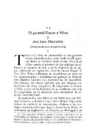 El general Espoz y Mina y don Juan Olavarría : (noticias de una conspiración) / Julio Puyol | Biblioteca Virtual Miguel de Cervantes