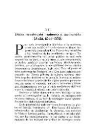 Pleito teresianista luminoso y memorable : (Ávila, 1544-1551) / el Marqués de San Juan de Piedras Altas | Biblioteca Virtual Miguel de Cervantes