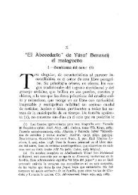 "El Abecedario" de Yusuf Benaxeiji el malagueño / Miguel Asín Palacios | Biblioteca Virtual Miguel de Cervantes