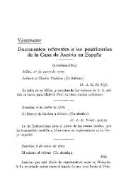 Documentos inéditos referentes a las postrimerías de la Casa de Austria en España (continuación). [1700] / Príncipe Adalberto de Baviera y Gabriel Maura Gamazo | Biblioteca Virtual Miguel de Cervantes