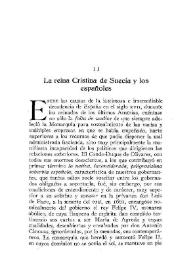 La reina Cristina de Suecia y los españoles / el marqués de Villa-Urrutia | Biblioteca Virtual Miguel de Cervantes