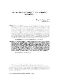 El enfoque económico del Derecho de daños / Diego M. Papayannis | Biblioteca Virtual Miguel de Cervantes