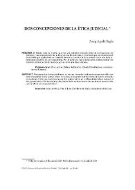 Dos concepciones de la ética judicial / Josep Aguiló Regla | Biblioteca Virtual Miguel de Cervantes