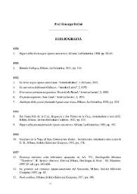 Giuseppe Bellini. Bibliografía / Patrizia Spinato | Biblioteca Virtual Miguel de Cervantes