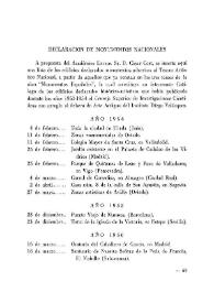 Declaración de monumentos nacionales (1954-1963) | Biblioteca Virtual Miguel de Cervantes