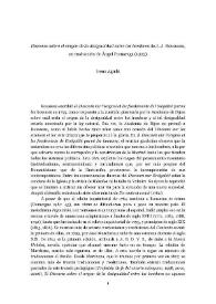 "Discurso sobre el origen de la desigualdad entre los hombres" de J.-J. Rousseau, en traducción de Ángel Pumarega (1923) / Irene Aguilà | Biblioteca Virtual Miguel de Cervantes