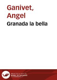 Granada la bella | Biblioteca Virtual Miguel de Cervantes