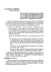 V Asamblea General de la A.E.T.I.J. | Biblioteca Virtual Miguel de Cervantes