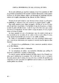 Capilla subterránea de San Antonio, en Ibiza | Biblioteca Virtual Miguel de Cervantes