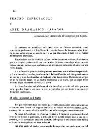 Teatro Espectáculo y Arte Dramático Creador / M.ª Dolores Poveda | Biblioteca Virtual Miguel de Cervantes