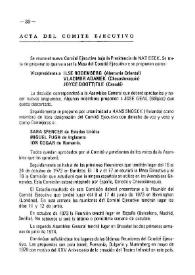 Acta del Comité Ejecutivo de la ASSITEJ | Biblioteca Virtual Miguel de Cervantes