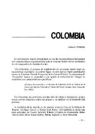 Informe de Colombia | Biblioteca Virtual Miguel de Cervantes