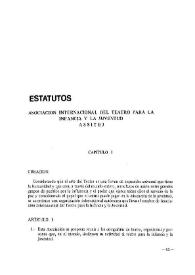 Estatutos. Asociación Internacional del Teatro para la Infancia y la Juventud (ASSITEJ) | Biblioteca Virtual Miguel de Cervantes