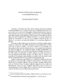 "Waverley" de Walter Scott, en la traducción de José María Heredia (1833) / José Enrique García González | Biblioteca Virtual Miguel de Cervantes