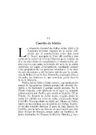 Castillo de Niebla / José Ramón Mélida | Biblioteca Virtual Miguel de Cervantes