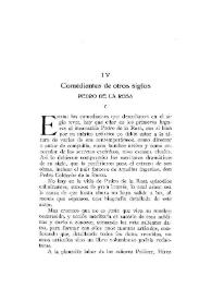 Comediantes de otros siglos. Pedro de la Rosa / Narciso Díaz de Escobar | Biblioteca Virtual Miguel de Cervantes