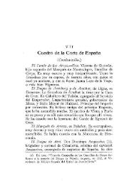 Cuadro de la Corte de España. (Continuación) [2] / Duque de Saint Simón | Biblioteca Virtual Miguel de Cervantes