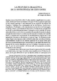 La propuesta dramática de "La entretenida" de Cervantes / Aurelio González | Biblioteca Virtual Miguel de Cervantes