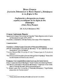 Apéndice. Programas de los ocho congresos de la AITENSO (1992-1999) | Biblioteca Virtual Miguel de Cervantes