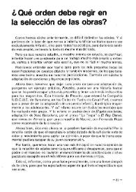 ¿Qué orden se debe seguir en la selección de las obras? / [Julia Butiñá Jiménez, Núria Tubau i Jordi] | Biblioteca Virtual Miguel de Cervantes