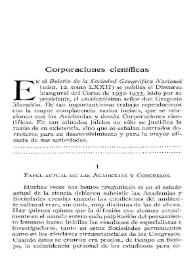 Corporaciones científicas | Biblioteca Virtual Miguel de Cervantes